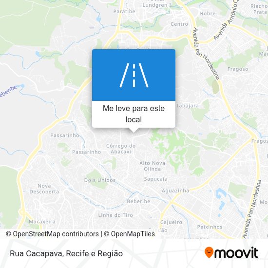 Rua Cacapava mapa