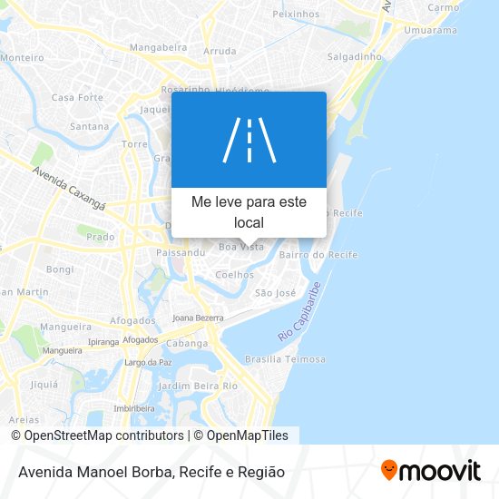 Avenida Manoel Borba mapa