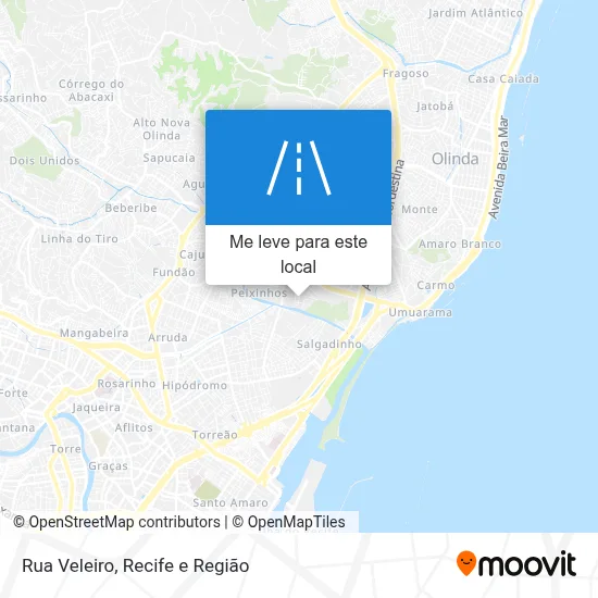 Rua Veleiro mapa
