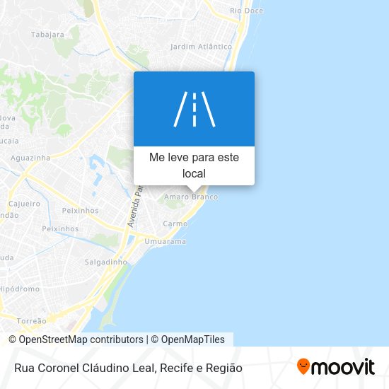 Rua Coronel Cláudino Leal mapa