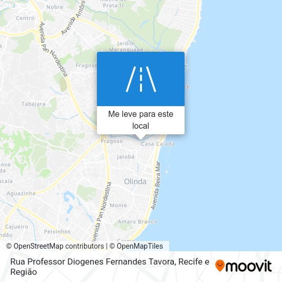 Rua Professor Diogenes Fernandes Tavora mapa