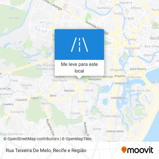 Rua Teixeira De Melo mapa