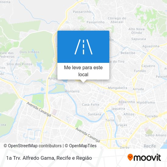 1a Trv. Alfredo Gama mapa