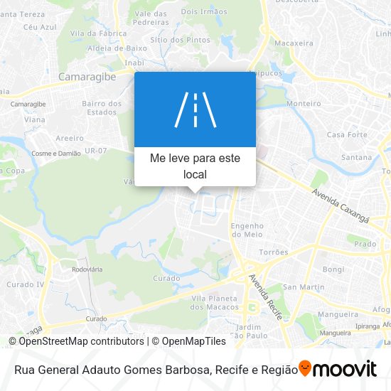 Rua General Adauto Gomes Barbosa mapa