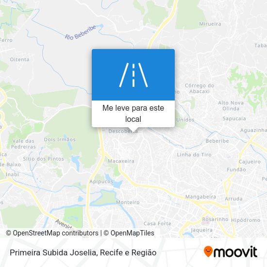 Primeira Subida Joselia mapa