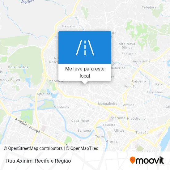 Rua Axinim mapa