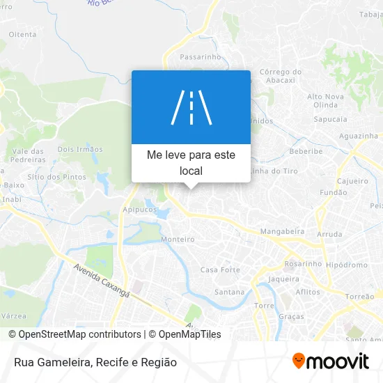 Rua Gameleira mapa