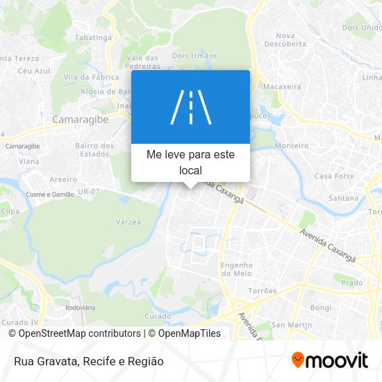 Rua Gravata mapa