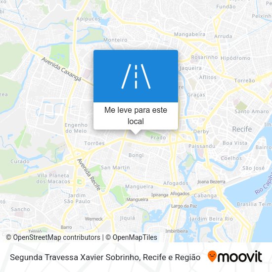 Segunda Travessa Xavier Sobrinho mapa