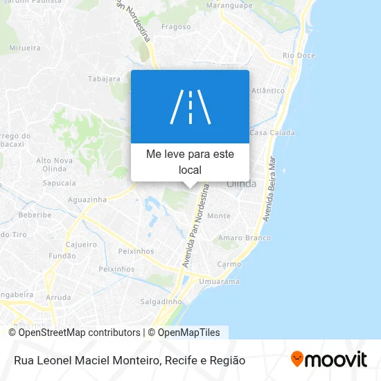 Rua Leonel Maciel Monteiro mapa