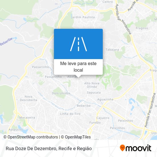 Rua Doze De Dezembro mapa