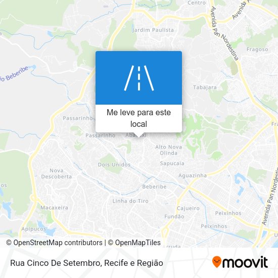 Rua Cinco De Setembro mapa