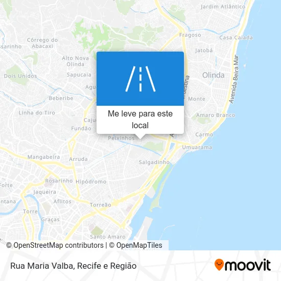 Rua Maria Valba mapa