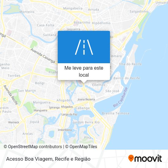 Acesso Boa Viagem mapa
