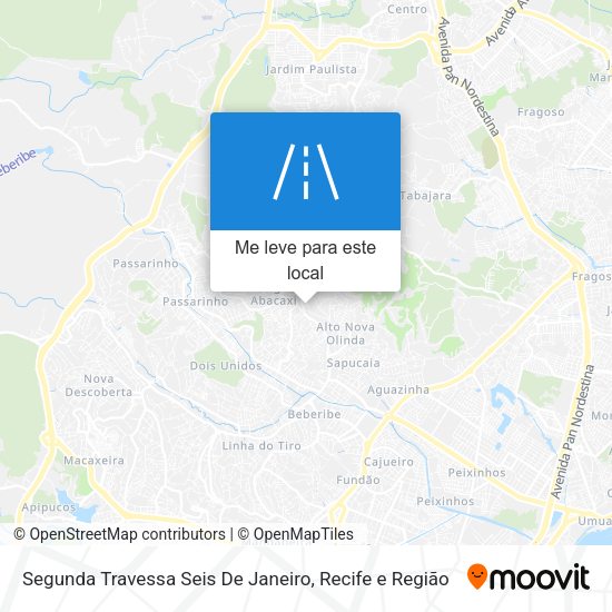 Segunda Travessa Seis De Janeiro mapa