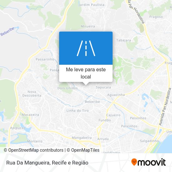 Rua Da Mangueira mapa
