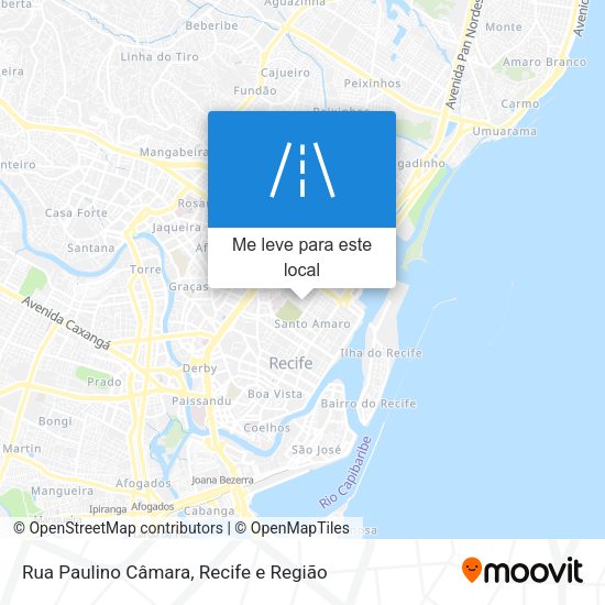 Rua Paulino Câmara mapa