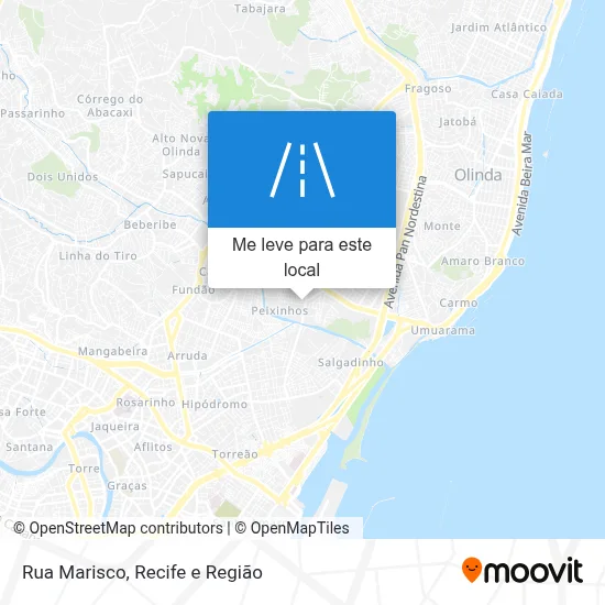 Rua Marisco mapa