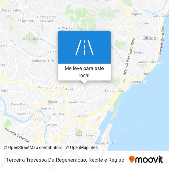 Terceira Travessa Da Regeneração mapa