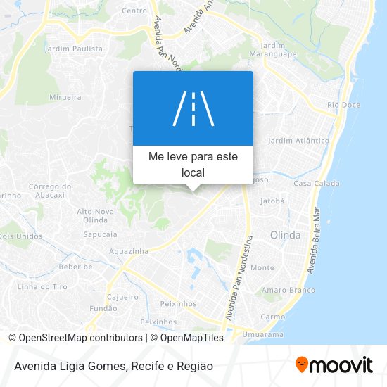 Avenida Ligia Gomes mapa