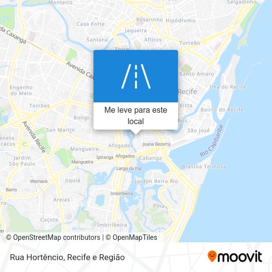 Rua Hortêncio mapa