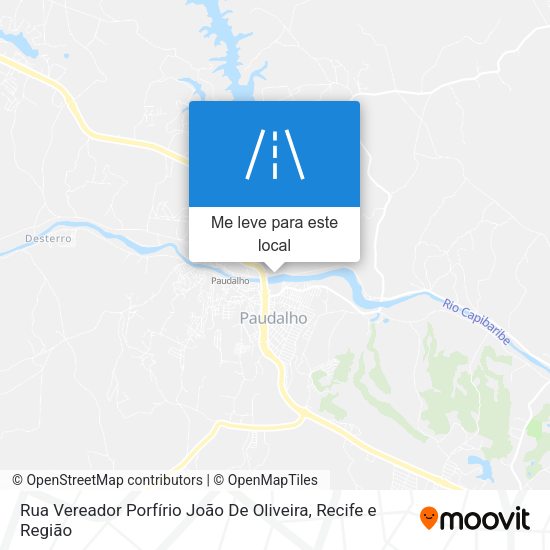 Rua Vereador Porfírio João De Oliveira mapa