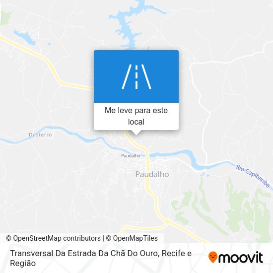 Transversal Da Estrada Da Chã Do Ouro mapa