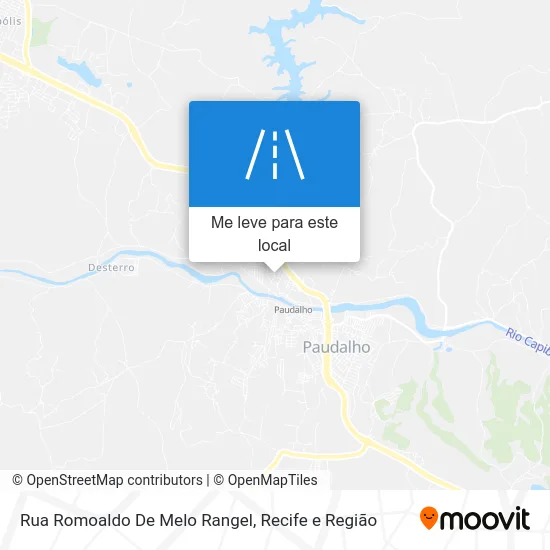 Rua Romoaldo De Melo Rangel mapa