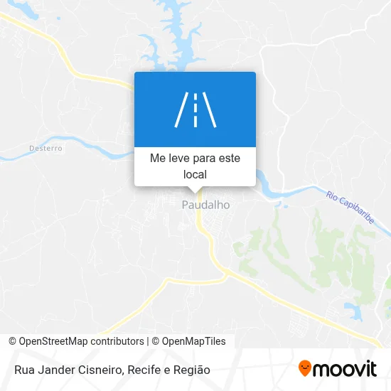 Rua Jander Cisneiro mapa