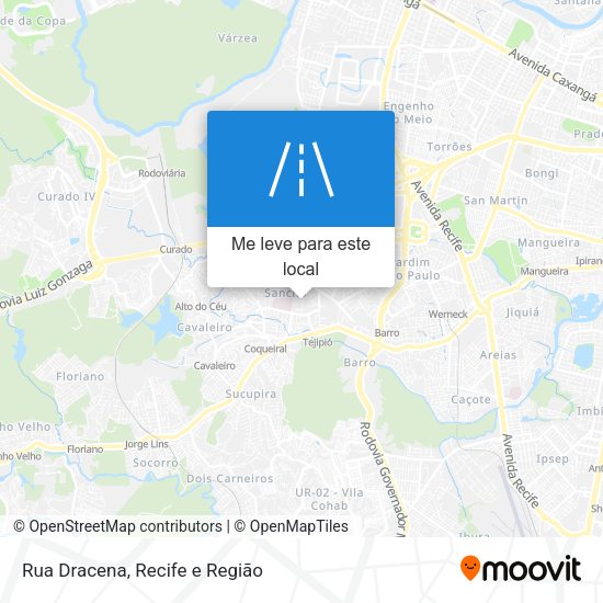 Rua Dracena mapa