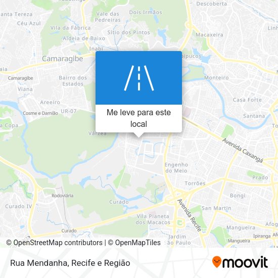 Rua Mendanha mapa