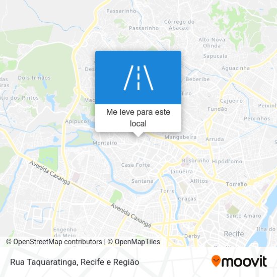 Rua Taquaratinga mapa