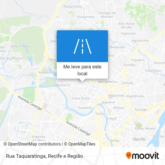 Rua Taquaratinga mapa
