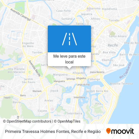 Primeira Travessa Holmes Fontes mapa