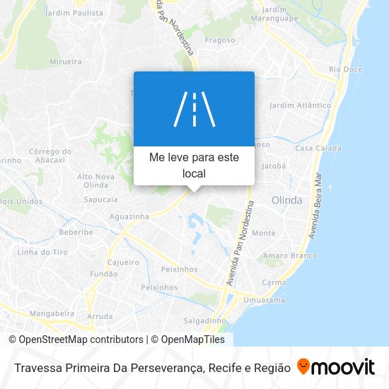 Travessa Primeira Da Perseverança mapa