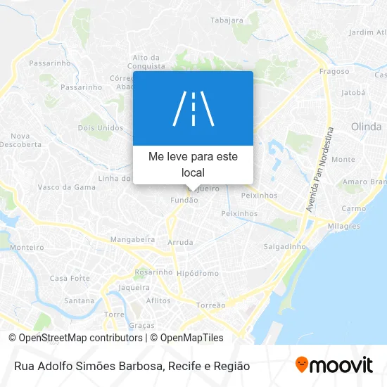 Rua Adolfo Simões Barbosa mapa