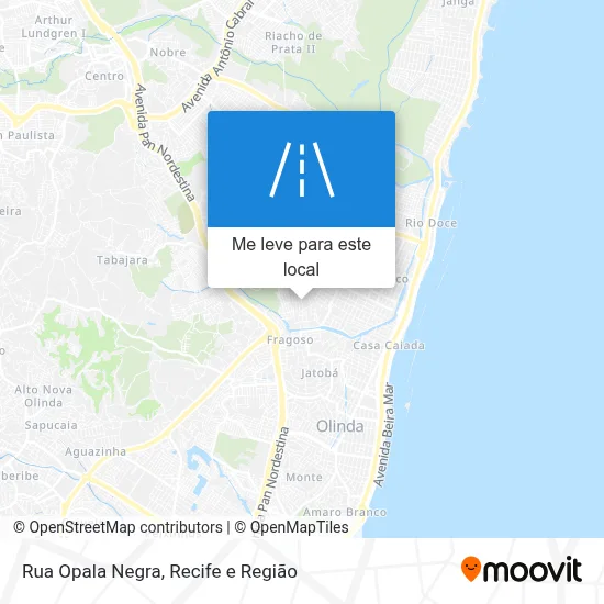 Rua Opala Negra mapa