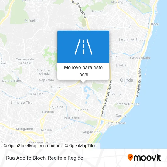 Rua Adolfo Bloch mapa