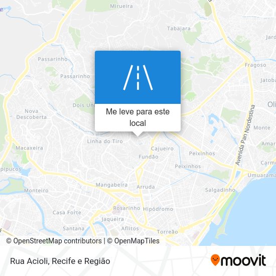 Rua Acioli mapa