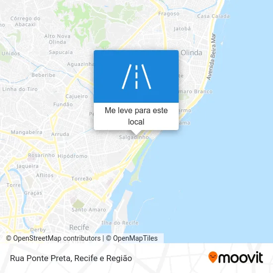 Rua Ponte Preta mapa