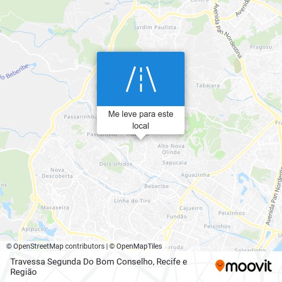 Travessa Segunda Do Bom Conselho mapa