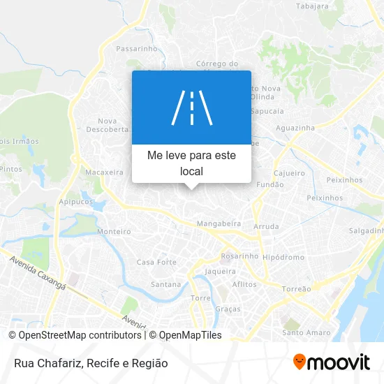 Rua Chafariz mapa