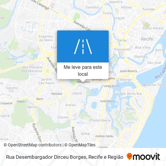 Rua Desembargador Dirceu Borges mapa