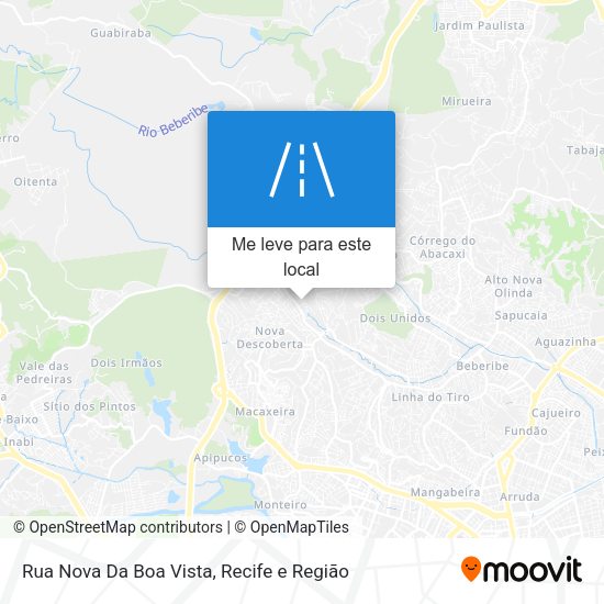 Rua Nova Da Boa Vista mapa