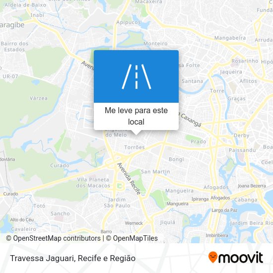 Travessa Jaguari mapa