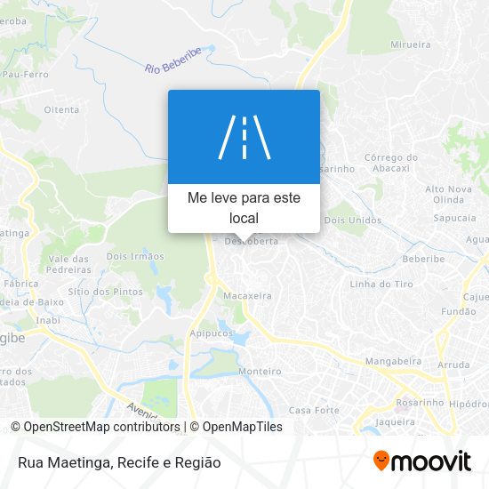 Rua Maetinga mapa