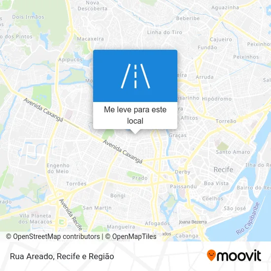 Rua Areado mapa