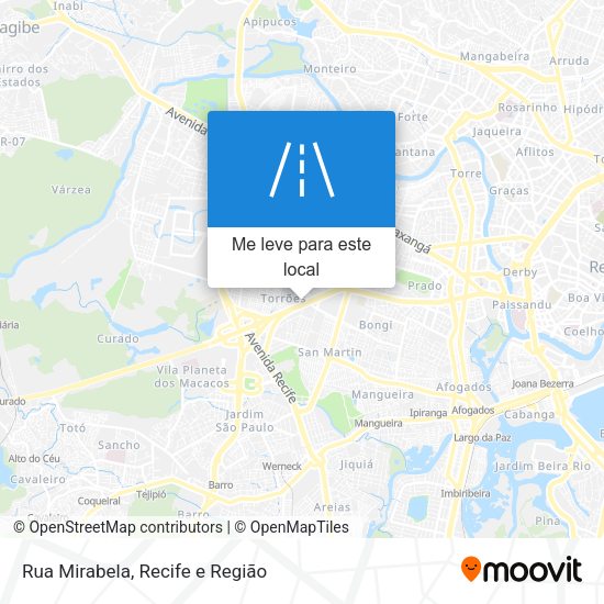 Rua Mirabela mapa