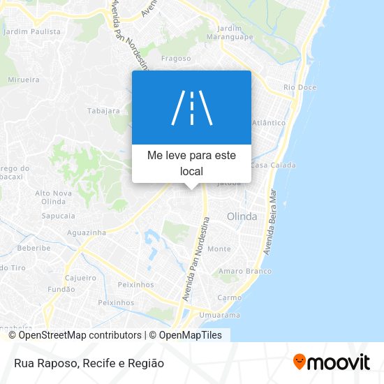 Rua Raposo mapa