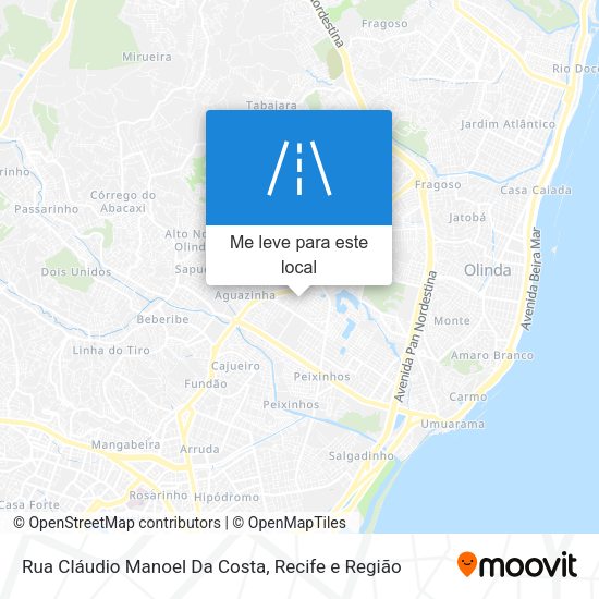 Rua Cláudio Manoel Da Costa mapa